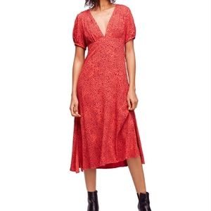 Free People Looking for Love Dress Flame Combo Size 0